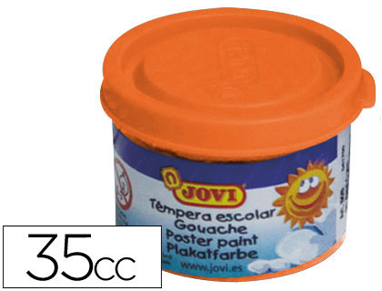 Bote 35 ml. témpera escolar Jovi naranja